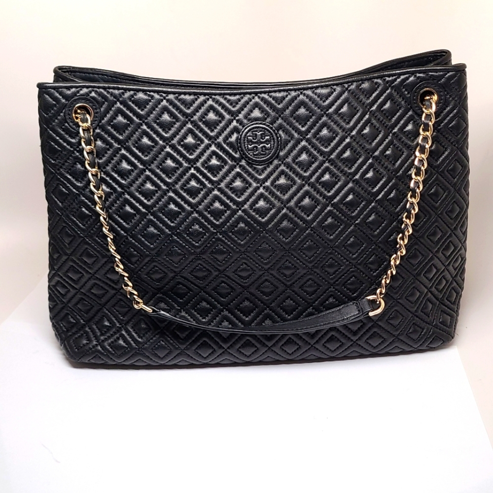 Tory Burch Quilted Fleming Tote Bag